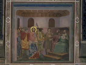 Christ before Caiaphas / Giotto