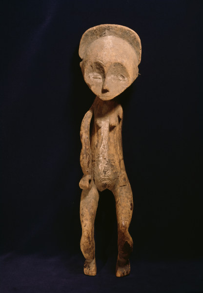 Haengende Figur, Mbole, Kongo / Holz a 