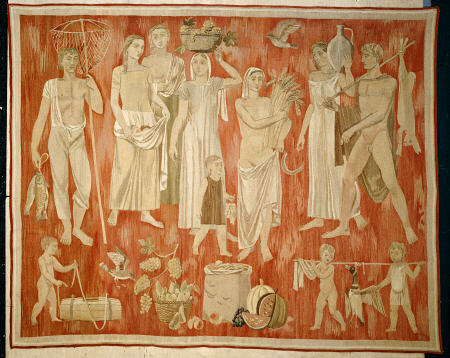 ''Harvest'', A Woven Tapestry Depicting Allegorical References To The Fruits Of Autumn a 