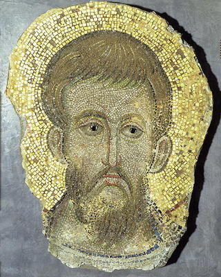 Head of St. Peter, Byzantine, 1210 (mosaic) a 