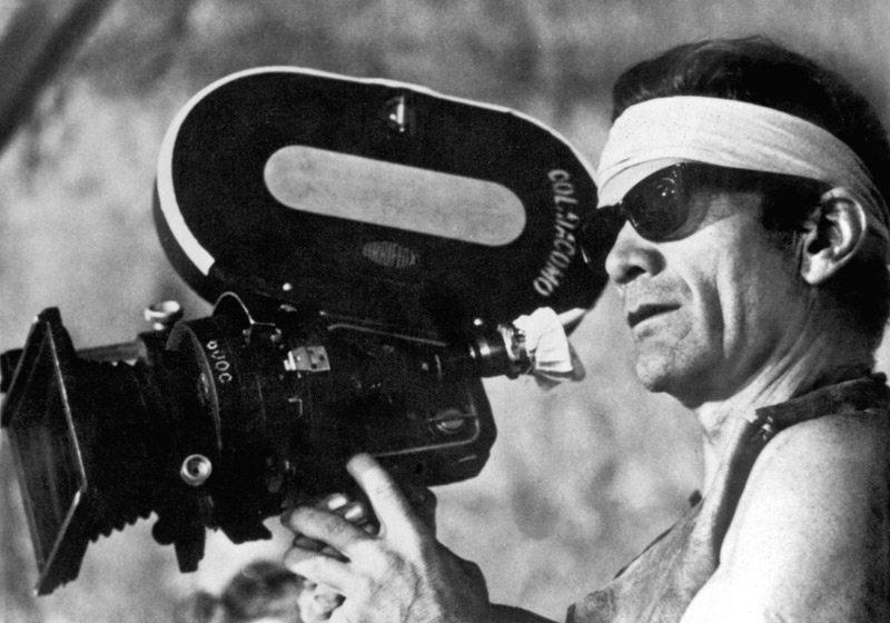 Italian director Pier Paolo Pasolini on set of film Canterbury Tales a 