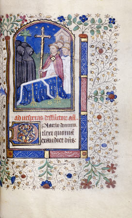 Illustration Of A Burial Service From  A Book Of Hours a 