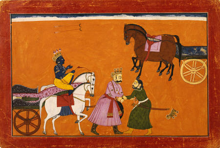 ? Illustration To Bhagavatat Purana Basoli Circa 1750 a 