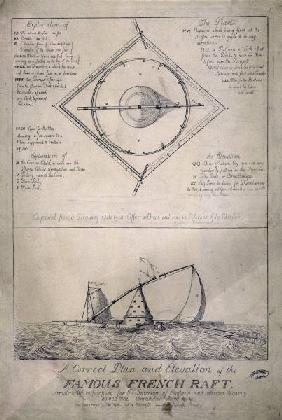 French Revolutionary Wars: plans to invade England, 1798. - ''A correct Plan and Elevation of the Fa