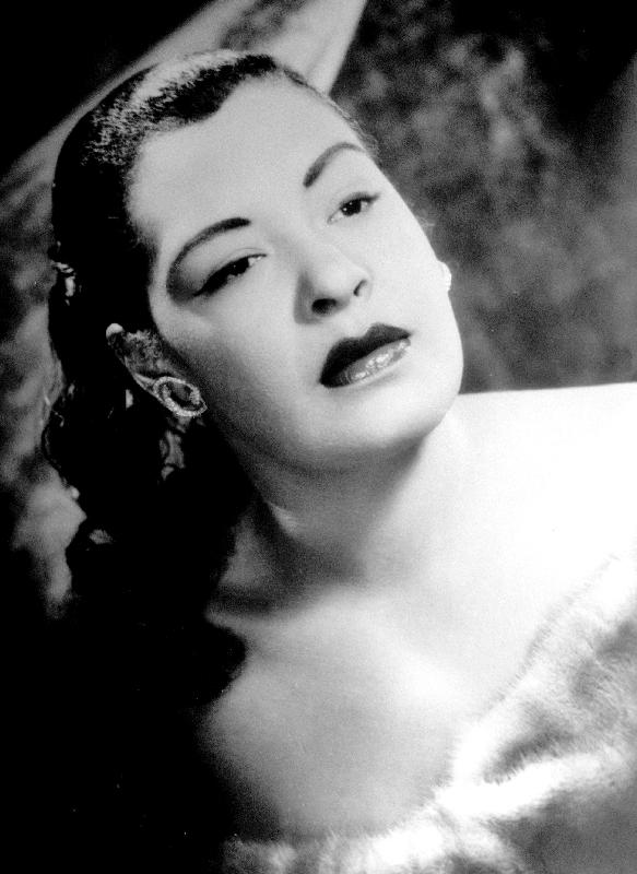 Jazz and blues Singer Billie Holiday a 