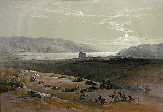 Jericho, 3rd April 1839 from Volume II of ''The Holy Land'' ; engraved by Louis Haghe (1806-85) publ a 