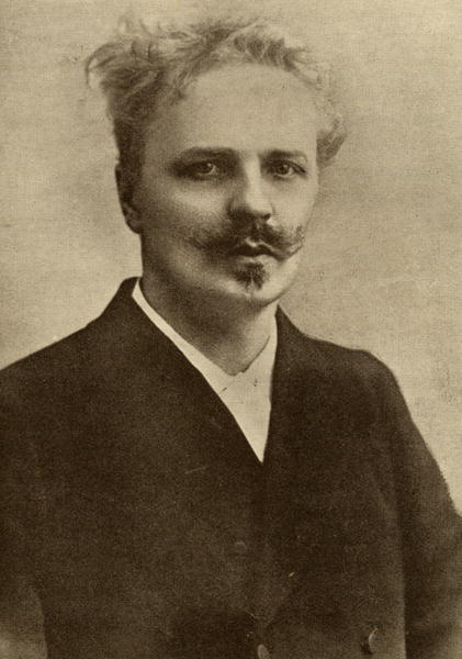 Johan August Strindberg (1849-1912) (b/w photo)  a 