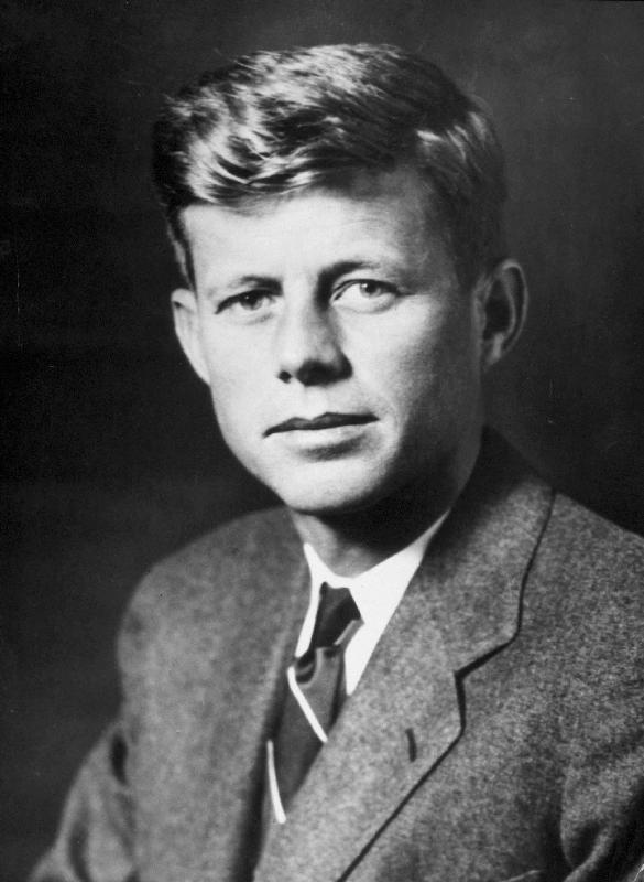 John Fitzgerald Kennedy future American President a 