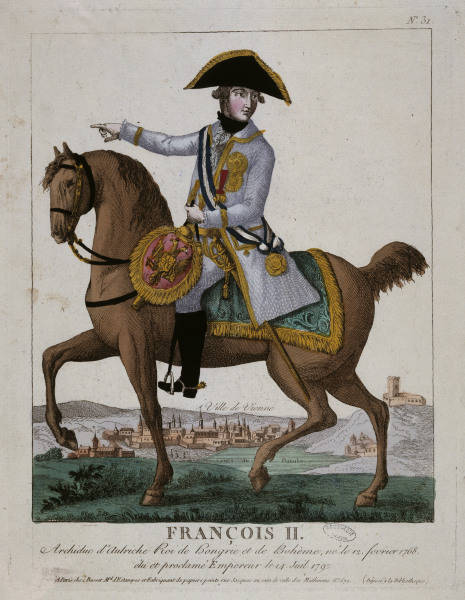 Kaiser Franz II / Equestrian Portrait a 