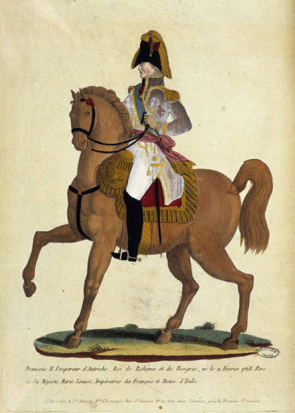 Emperor Franz II Equestrian Portrait a 