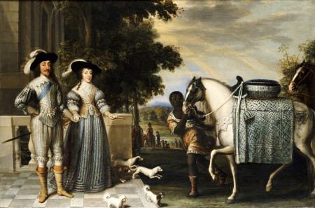 King Charles I And Queen Henrietta Maria Departing For The Chase a 