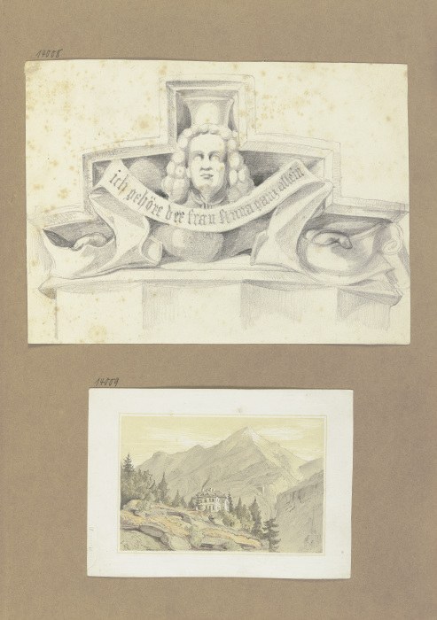 Klebealbum der Marie Auguste Emilie Freiin von Günderrode, Seite 1 a 
