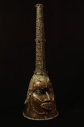 Kopfmaske, Benin, Nigeria / Bronze