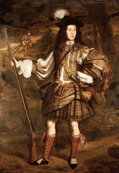 A Highland Chieftain: Portrait Of Lord Mungo Murray (1668-1700) a 