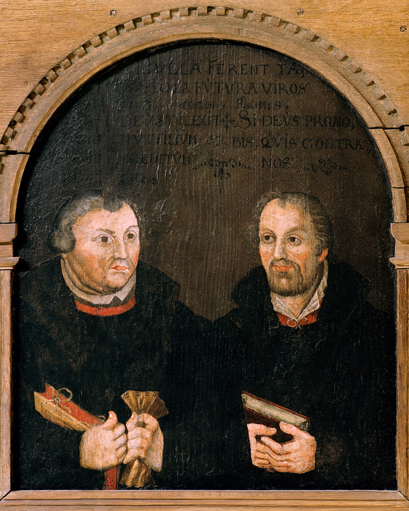 Luther and Melanchthon , Double Portrait a 