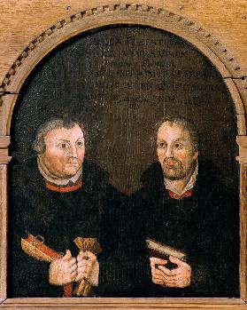 Luther and Melanchthon , Double Portrait