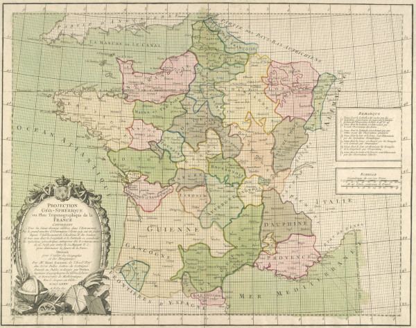 Map of France 1775 a 