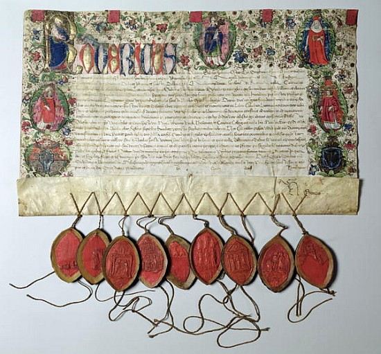 Letter of Indulgence to the Church of St. Nicolas, 22nd June 1484 a 