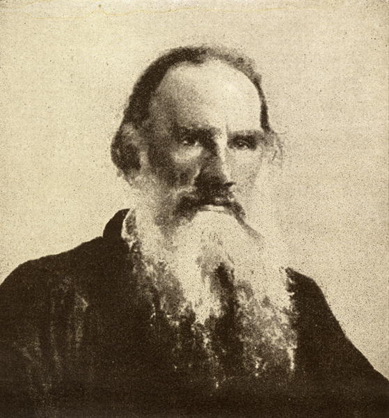 Lev Tolstoy (1828-1910) (b/w photo)  a 