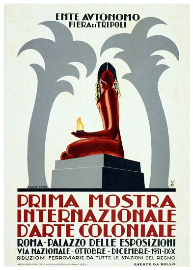 Libya / Italy: Advertising poster for the Fiera de Tripoli a 