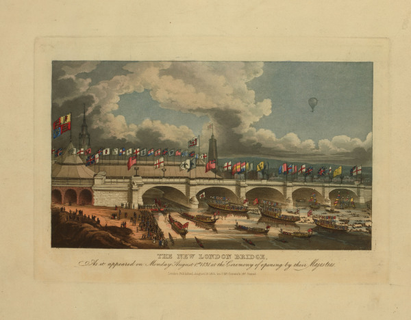 London, London Bridge , Opening 1831 a 
