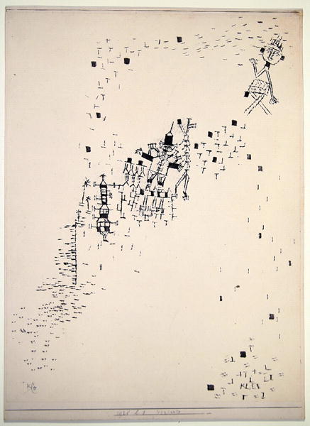 Lost ones, 1925 (no 28) (brush on paper on cardboard)  a 