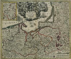 Landkarte von Preußen / um 1730