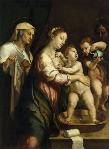 Madonna with wash bowl/ G.Romano/ c.1525 a 