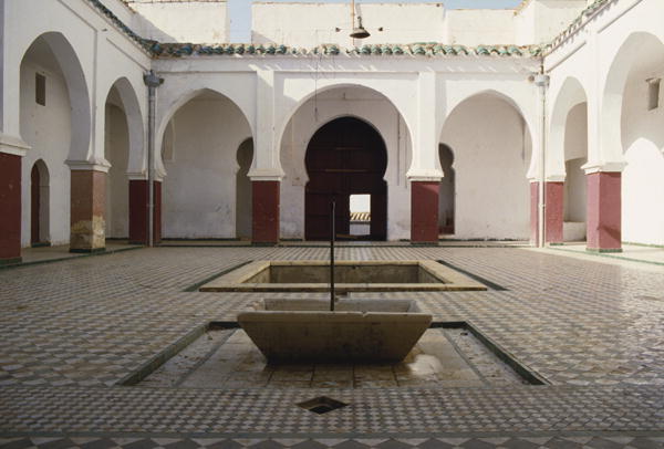 Madrasa of Sidi Bou Medine, courtyard (photo)  a 