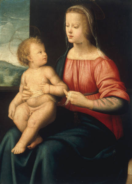 Mary w.Child / Italian Paint./ C16th a 