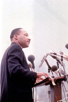 Martin Luther King American priest activist for Civil Right Movement black Americans
