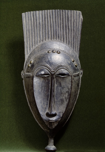 Maske / afrikan., Baule a 