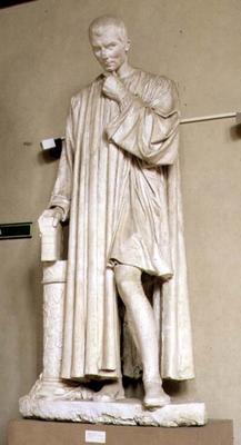 Machiavelli, sculpture by Lorenzo Bartolini (1777-1850) (plaster) a 