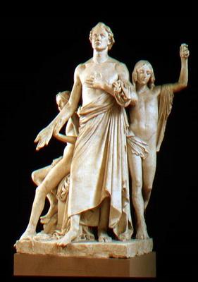 Monument to Leon Battista Alberti, sculpture by Lorenzo Bartolini (1777-1850) (plaster) a 