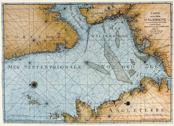 North Sea, map a 
