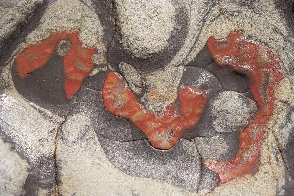 Naturally colored embossed rock (photo)  a 