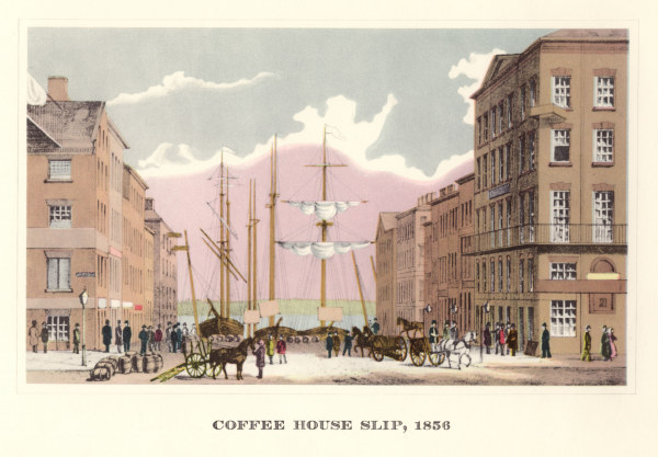 New York, Coffee House Slip , Litho. a 