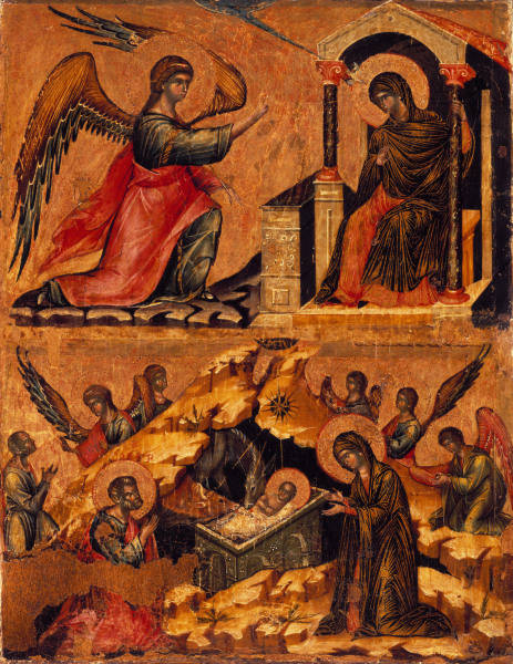 Paolo Veneziano / Annunciation and Birth a 