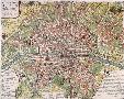 Paris, Town Plan, after 1702, Engraving