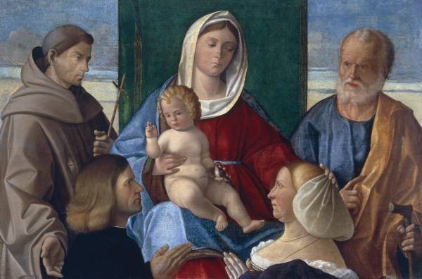 Pietro Duia / Mary w.Child & Saints /C16 a 