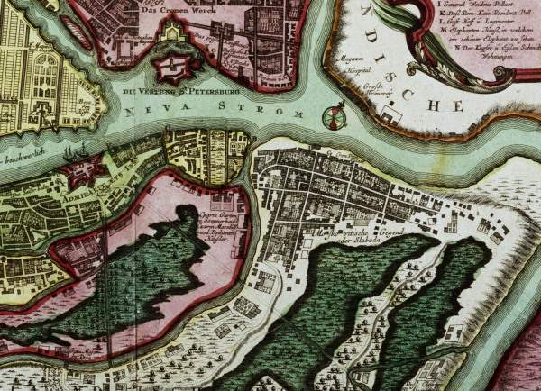 Plan of St. Petersburg 1728 a 