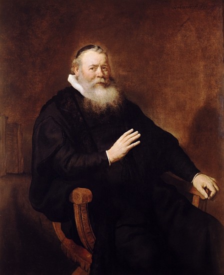 Portrait of Pastor Eleazer Swalmius, 1637-42 a 