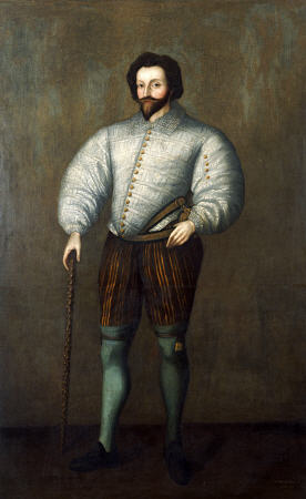 Portrait Of A Gentleman Traditionally Identified As Sir Francis Drake a 