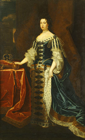 Portrait Of Queen Mary II (1662-1694, In State Robes a 