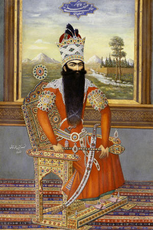 Portrait Of Sultan Fath Ali Shah Qajar a 