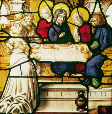 Panel depicting St. Andrew at the Supper at Emmaus a 