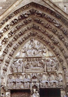 Portal of the Virgin, west facade, c.1155-c.1235 (photo) a 