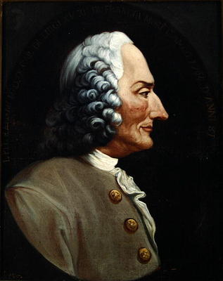 Portrait of Jean-Philippe Rameau (oil on canvas) a 