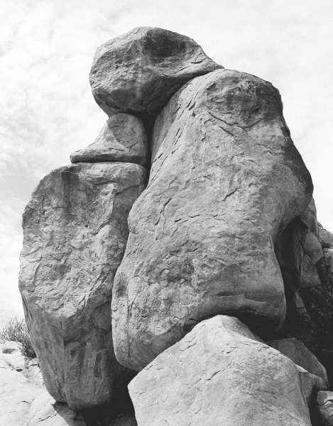 Rocks at Idar (b/w photo)  a 