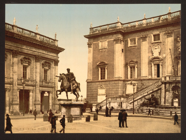 Italy, Rome, Capitol square a 